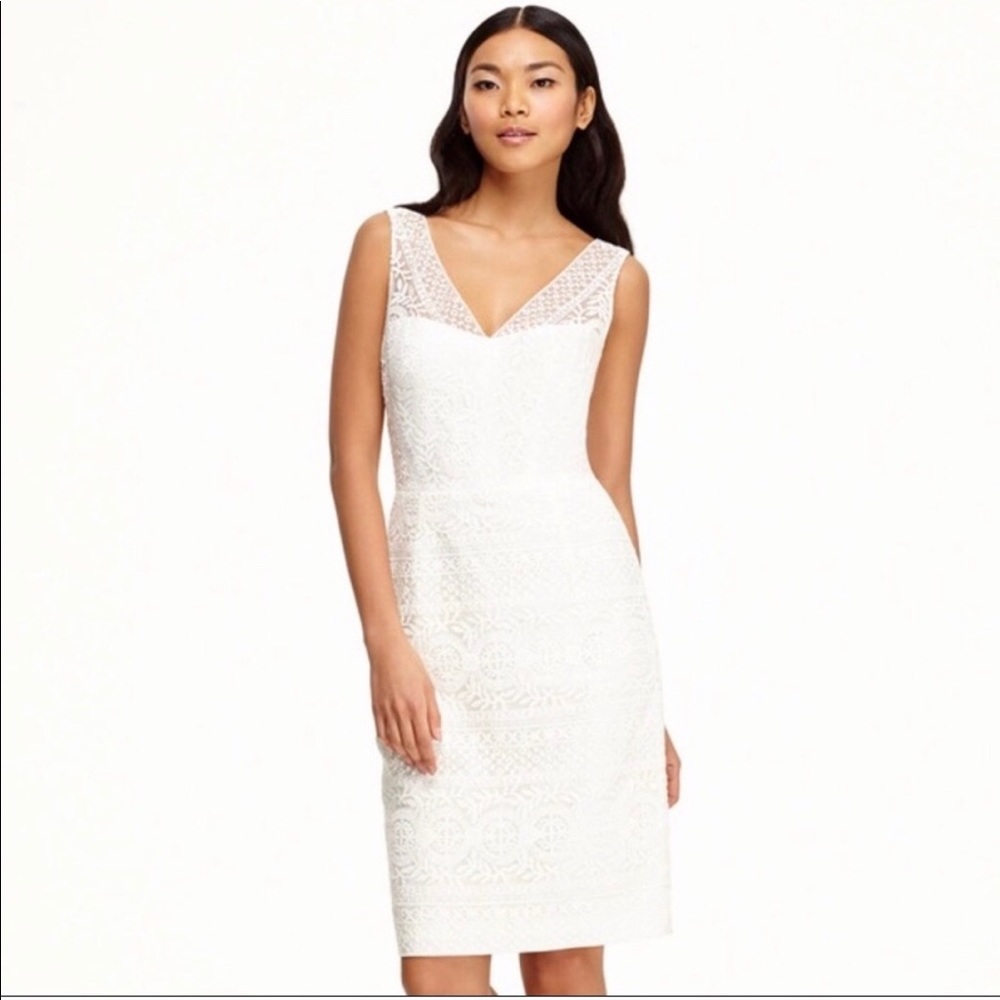 White Midi Dress by Maggy London (Bridal Shower)